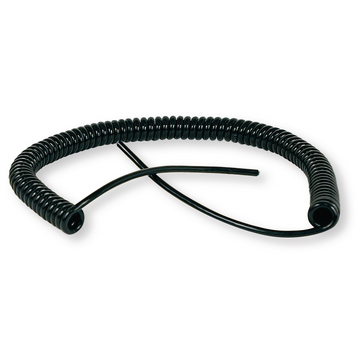 Cable espiral sin equipar, en plástico, longitud máx. 4,50 m
